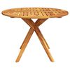 vidaXL Table de jardin 110x110x75 cm Bois d'acacia solide