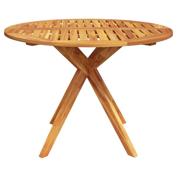 vidaXL Table de jardin 110x110x75 cm Bois d'acacia solide
