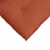 vidaXL Coussin de Dos Rouge orange 50 x 45 cm Tissu en velours côtelé