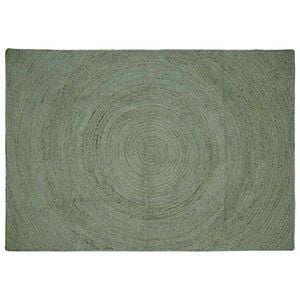 vidaXL Tapis de surface Vert olive 200 x 290 cm Jute