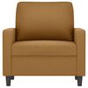 vidaXL Fauteuil Marron 60 cm Velours