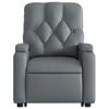 vidaXL Fauteuil inclinable de massage électrique gris similicuir