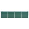 vidaXL Lit surélevé de jardin Acier galvanisé 320x80x77 cm Vert