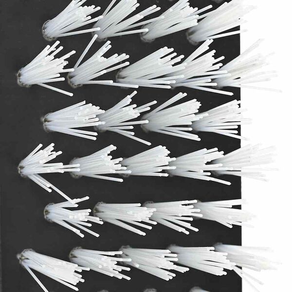 VidaXL Brosse Murale Pour Bétail Noir & Blanc - 84 X 10 X 91 Cm - Outil De Toilettage Robuste Pour Bovins, Chevaux & Animaux De Ferme
