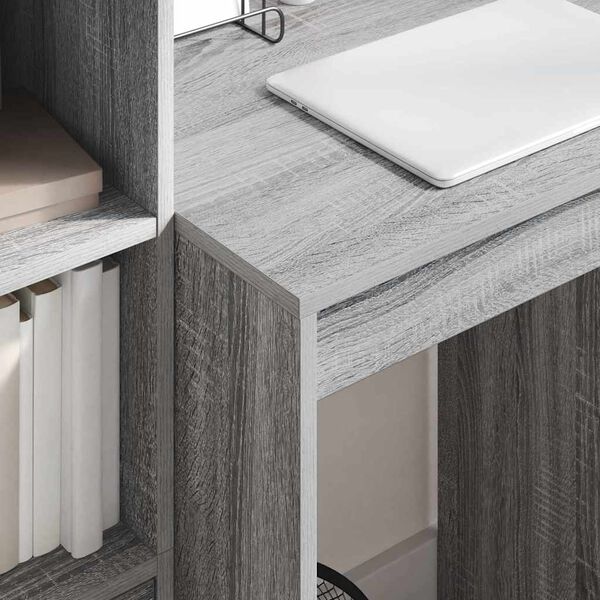 vidaXL Bureau avec tiroir 2 pcs Gris Sonoma