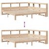 vidaXL Lit biblioth&egrave;que sans matelas 180x200 cm bois massif de pin