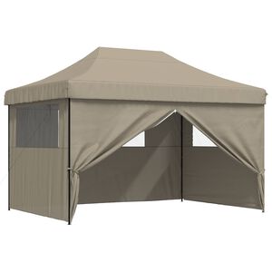 vidaXL Tente de f&ecirc;te 279 x 410 x 315 cm Taupe Tissu Oxford