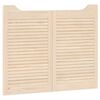 vidaXL Portes battantes 2 pc 80 x 50 cm Bois de pin massif Naturel