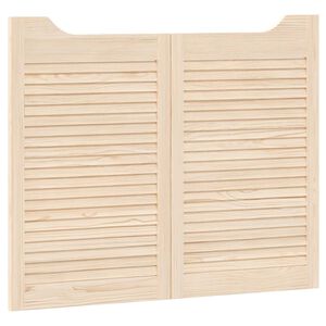 vidaXL Portes battantes 2 pc 80 x 50 cm Bois de pin massif Naturel