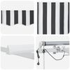 vidaXL Auvent r&eacute;tractable automatique avec LED anthracite et blanc