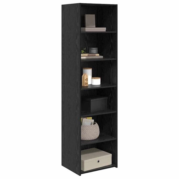 vidaXL Armoire Ch&ecirc;ne noir 50 x 41 x 185 cm Bois d'ing&eacute;nierie
