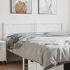 vidaXL T&ecirc;te de lit de remplacement m&eacute;tal blanc 120 cm