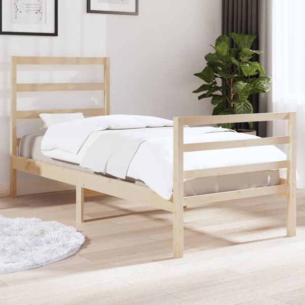 vidaXL Cadre de lit sans matelas bois massif