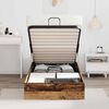 vidaXL Cadre de lit ottoman avec stockage Bois ancien 80,5 x 200 cm