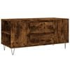 vidaXL Table basse ch&ecirc;ne fum&eacute; 102x44,5x50 cm bois d'ing&eacute;nierie