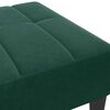 vidaXL Repose-pied vert fonc&eacute; 77x55x31 cm velours
