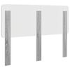vidaXL T&ecirc;te de lit Gris Sonoma 150 cm Bois d'ing&eacute;nierie