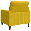 vidaXL Fauteuil Jaune 60 cm Velours