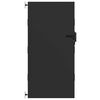 vidaXL Porte de Jardin Noir 85 x 200 cm Acier peint par poudre