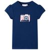 T-shirt pour enfants bleu marine 128