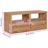 vidaXL Meuble TV 90x30x40 cm bois de teck solide