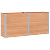 vidaXL Jardini&egrave;re sur&eacute;lev&eacute;e Marron 200 x 50 x 91 cm WPC et Aluminium
