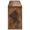 vidaXL Porte-manteau mural avec &eacute;tag&egrave;re Ch&ecirc;ne fum&eacute; 75 x 16 x 26 cm
