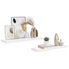 vidaXL &Eacute;tag&egrave;re murale flottante 2 pcs Blanc brillant 80x23,5x3,8cm MDF