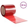 vidaXL Rideau de porte rouge 200 mmx1,6 mm 10 m PVC