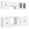 vidaXL Ensemble d'armoires cuisine 8pcs Kalmar blanc bois d'ing&eacute;nierie