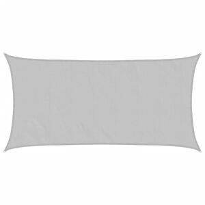 vidaXL Voile d'ombrage gris clair 2x3,5 m 100% polyester oxford