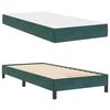 vidaXL Lit &agrave; ressorts avec matelas Vert fonc&eacute; 80 x 210 cm tissu