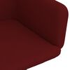 vidaXL Chaise pivotante de salle &agrave; manger Rouge bordeaux Velours