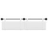 vidaXL T&ecirc;te de lit suspendue Montage mural Blanc 210 x 55 x 5 cm tissu