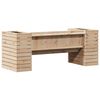 vidaXL Banc avec jardinières 167,5x60x65 cm bois massif de pin