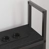 vidaXL Headboard de Rangement avec Station de Charge Ch&ecirc;ne noir