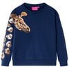 Sweatshirt pour enfants bleu marine 104
