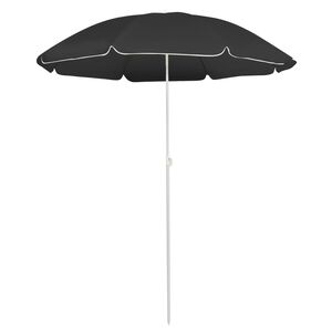 vidaXL Parasol de jardin avec m&acirc;t en acier anthracite 180 cm