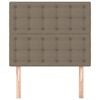 vidaXL T&ecirc;te de lit Taupe 90x5x118/128 cm Tissu
