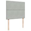 vidaXL Cadre de lit ottoman et matelas gris clair 120x200 cm velours
