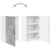 vidaXL Armoire de cuisine Gris b&eacute;ton 50 x 31 x 80 cm Bois d'ing&eacute;nierie