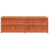 vidaXL Jardini&egrave;re cire marron 150x50x50 cm bois de pin massif