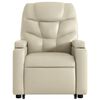vidaXL Fauteuil inclinable Crème Similicuir