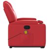 vidaXL Fauteuil inclinable de massage Rouge Similicuir
