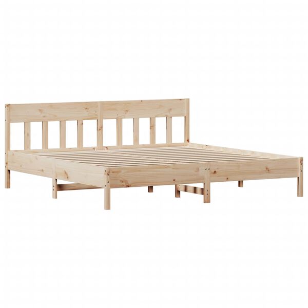 vidaXL Cadre de lit sans matelas 200x200 cm bois massif de pin