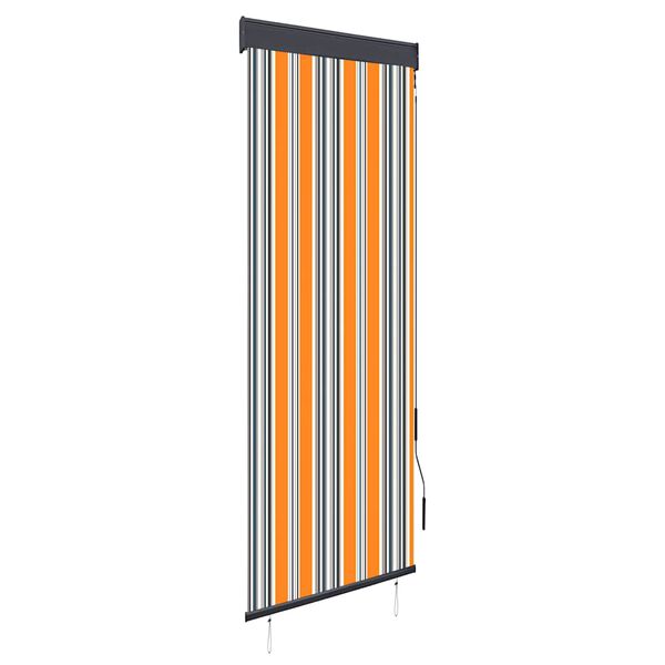 vidaXL Store roulant d'ext&eacute;rieur 60x250 cm Jaune et bleu