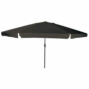 vidaXL Parasol de jardin Noir 394 x 394 x 248 cm Polyester et Acier