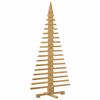 vidaXL Arbre de No&euml;l en bois Marron 150 cm Bois massif en pin