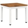 vidaXL Table basse Naturel et Blanc 40 x 40,5 x 36 cm
