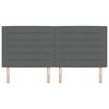 vidaXL T&ecirc;te de lit Gris fonc&eacute; 200 cm tissu